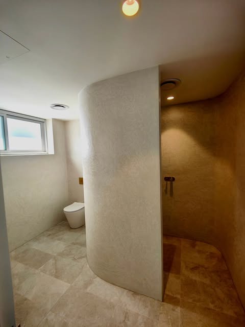 Bathroom Stamped Microcement — Longueville (photo 6 of 7)